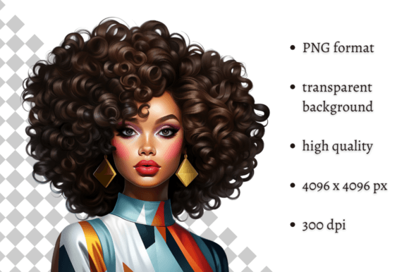 Download African American Ethnic Party Girl PNG - Ethnic Collection