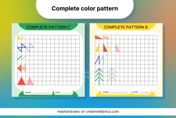 Download Kids Activity Tracing Color Pattern 7-8 - Color Collection