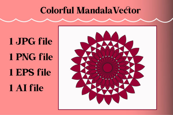 Download Colorful Mandala Vector Pattern Art - Color Collection