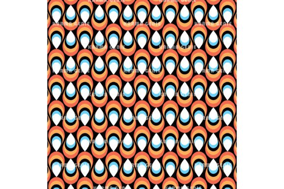 Download Retro 1970s Mid Century Colorful Pattern - Color Collection