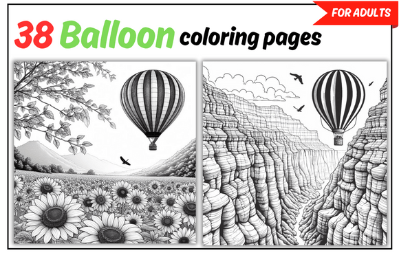 Download Nature-Inspired Balloon Coloring Pages - Color Collection