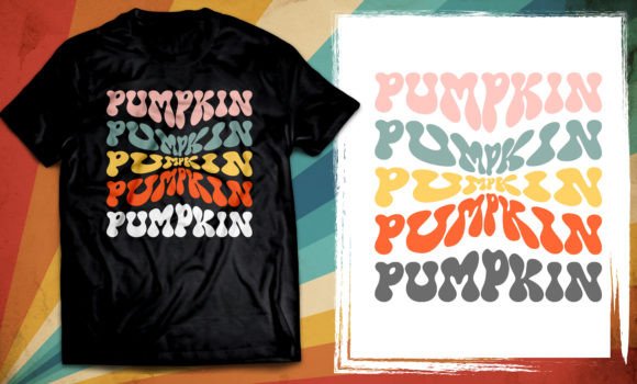 Download Pumpkin Vintage Color Word Warp Tshirt - Color Collection