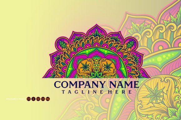 Download Half Mandala Geometry Cannabis Plant - Premium Resources