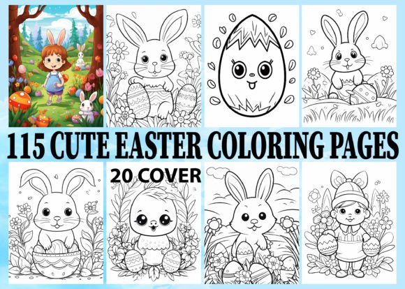 Download 115 Cute Easter Coloring Book Pages Kids - Color Collection