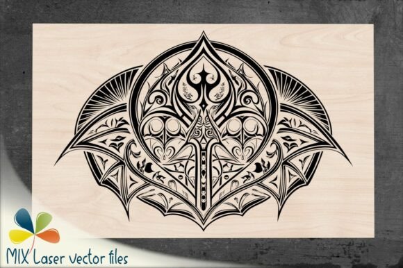 Download Elongated Gothic Oval Engraving Template - Engraving Collection