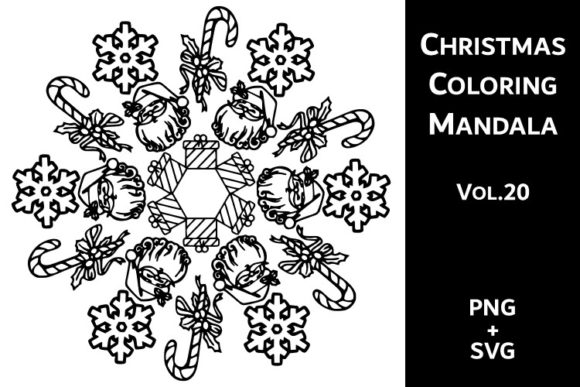 Download Christmas Coloring Mandala Vol.20 - Color Collection
