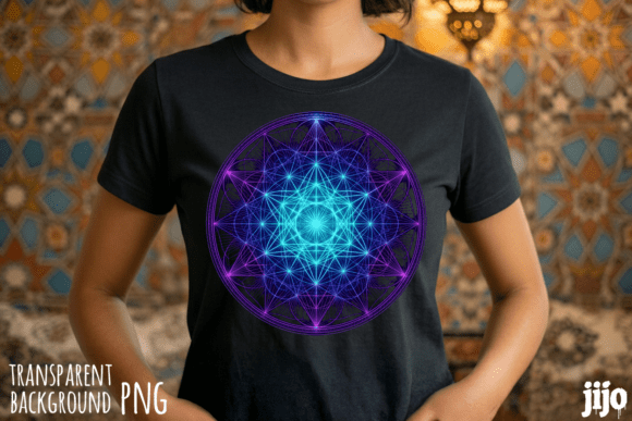 Download Mandala Geometry Sacred Neon PNG - Premium Resources