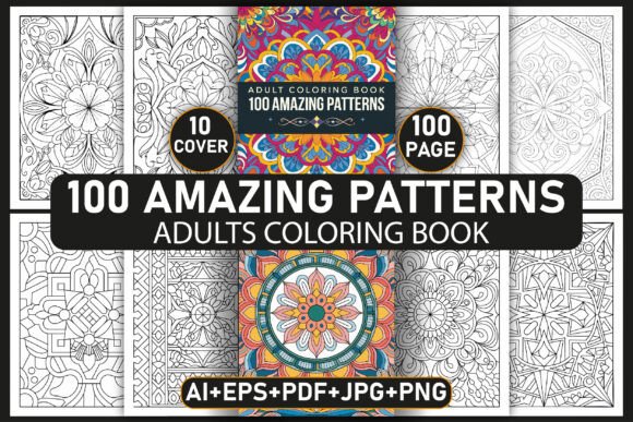 Download 100 Amazing Patterns Adult Coloring Page - Color Collection