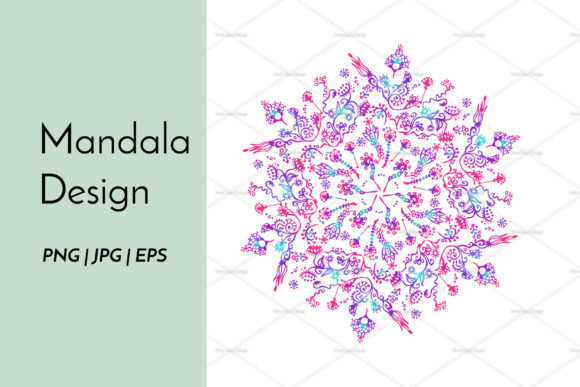 Download Multicolored Mandala Sublimation Design - Color Collection