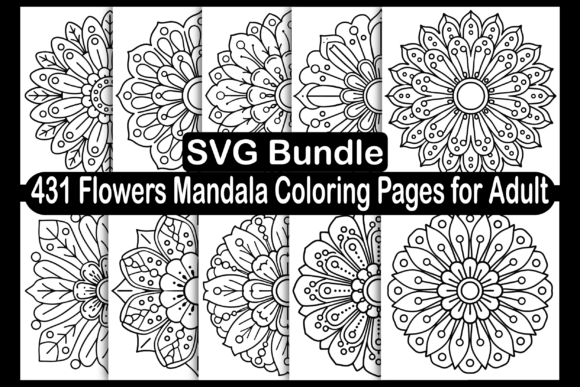 Download Flowers Mandala Coloring Pages for Adult - Color Collection