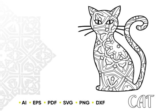 Download Mandala Cat for KDP Coloring Book - Color Collection