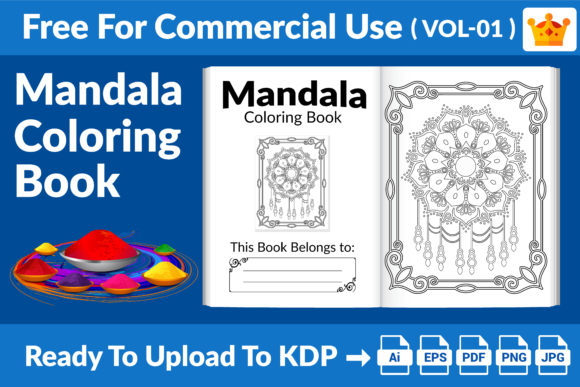 Download Mandala Coloring Book KDP Interior V01 - Color Collection